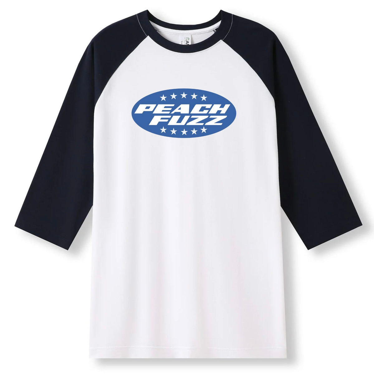 Peach Fuzz Baseball Raglan 3/4 Sleeve (Navy/White) LIMITED EDITION