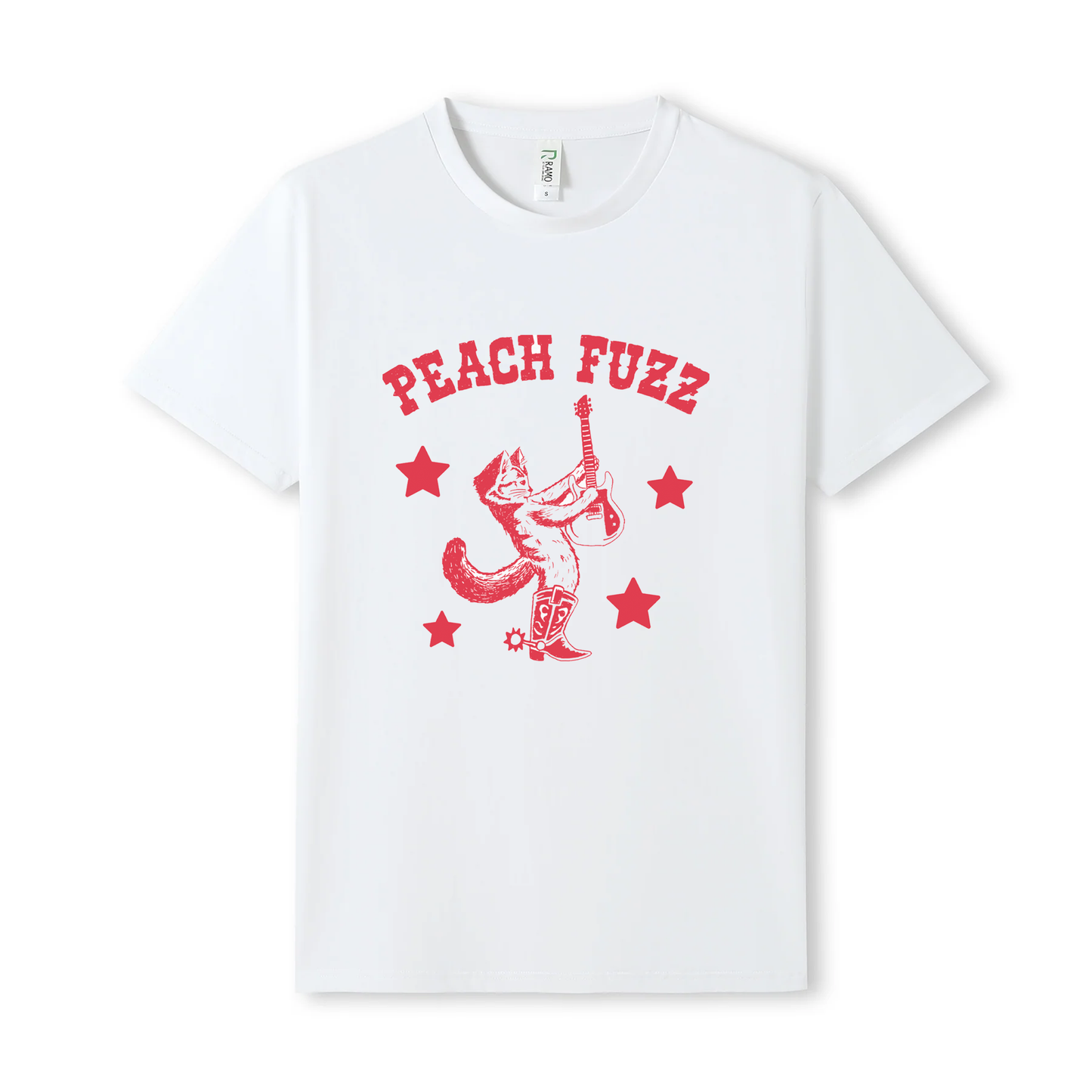 Peach Fuzz 'Cowboy Cat-arist!' Large-Sized Tee LIMITED EDITION