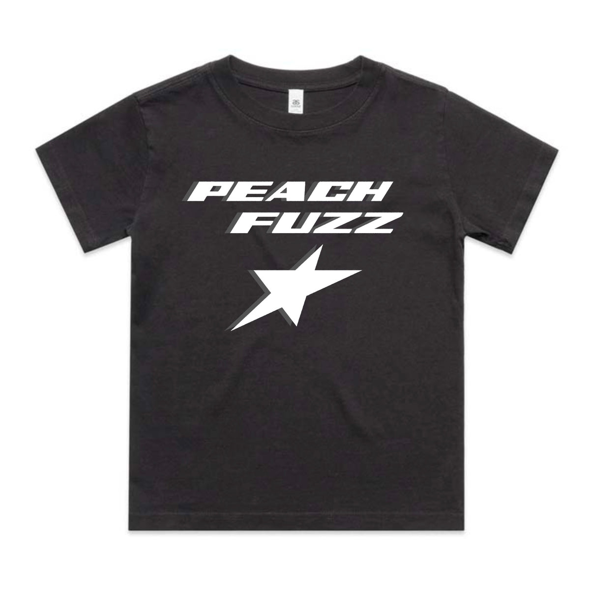 Peach Fuzz Star Baby Tee (Faded Black/Grey) LIMITED EDITION