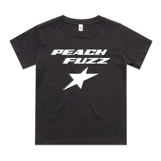 Peach Fuzz Star Baby Tee (Faded Black/Grey) LIMITED EDITION