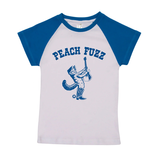 Peach Fuzz 'Cowboy Cat-arist' Baby Raglan Tee LIMITED EDITION